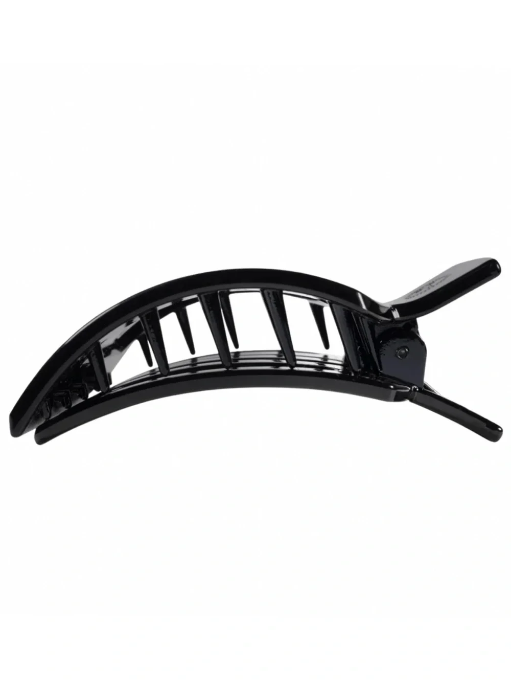 Teleties Jet Black Large Flat Square Hair Clip